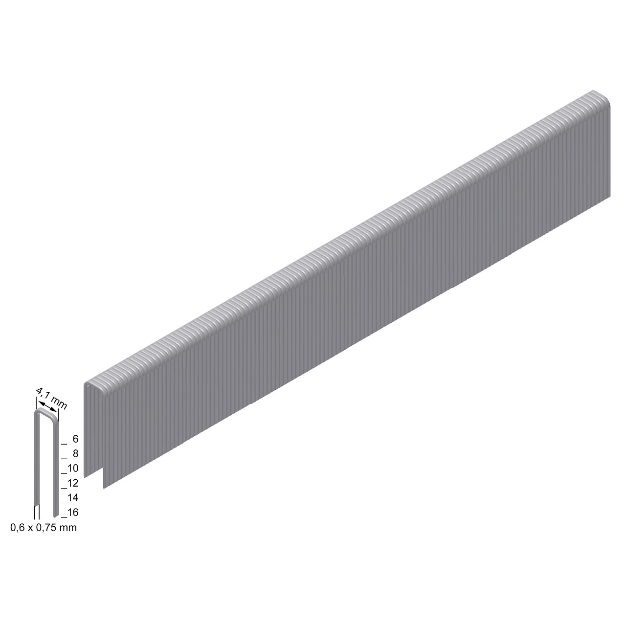 TK06CLS Heftklammern verbronzt